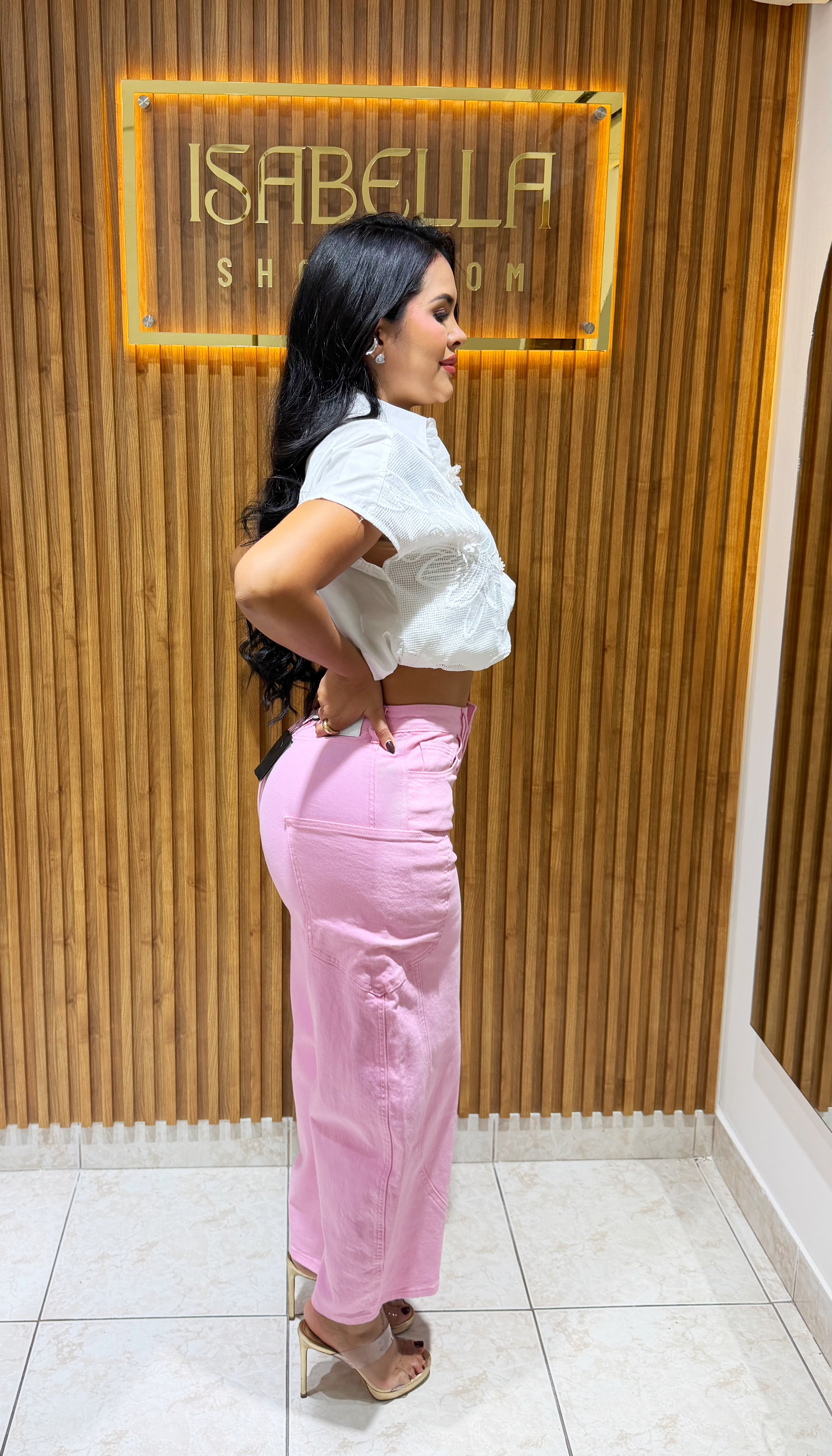 Barrel Denim Pink