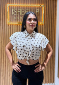 Blusa Polka Dot chocolate