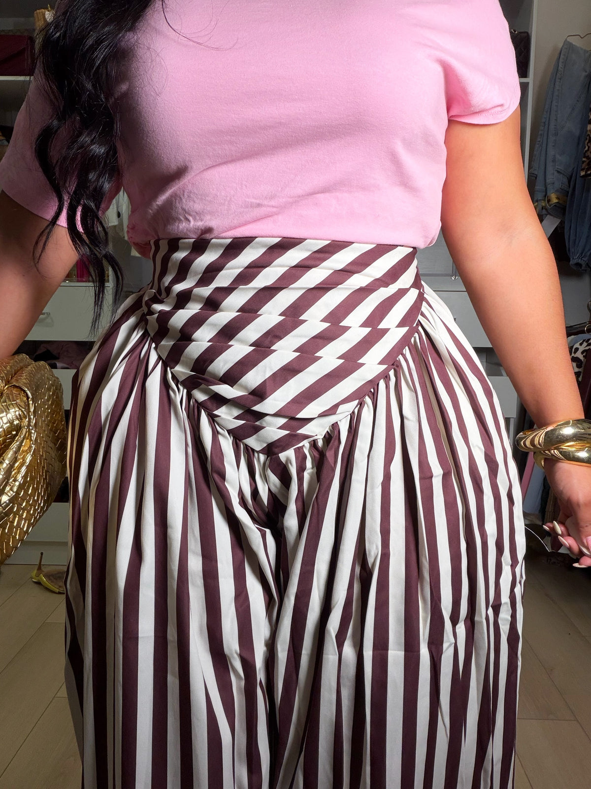 Pantalón aladino de rayas