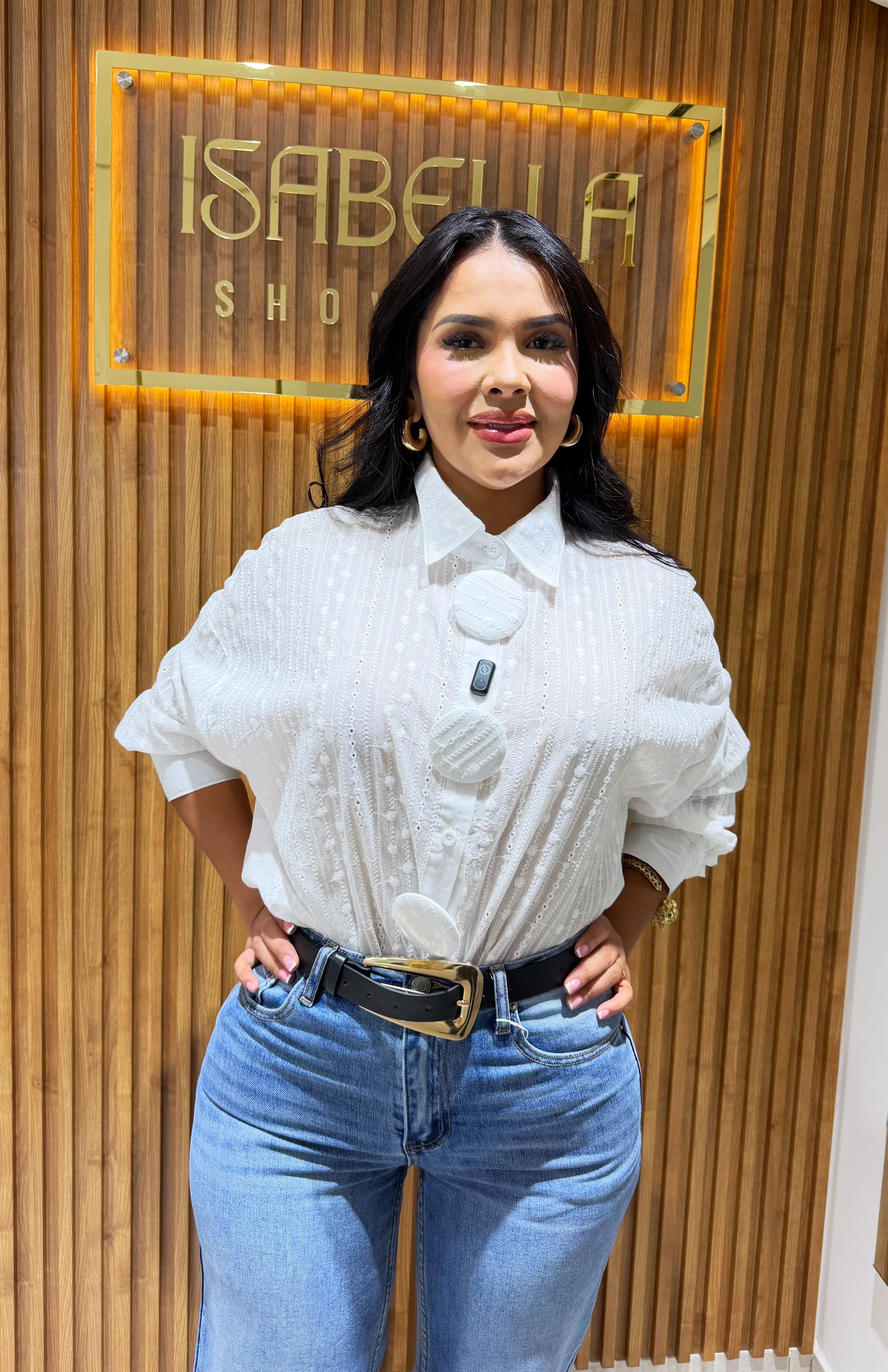 Blusa de hilo blanca