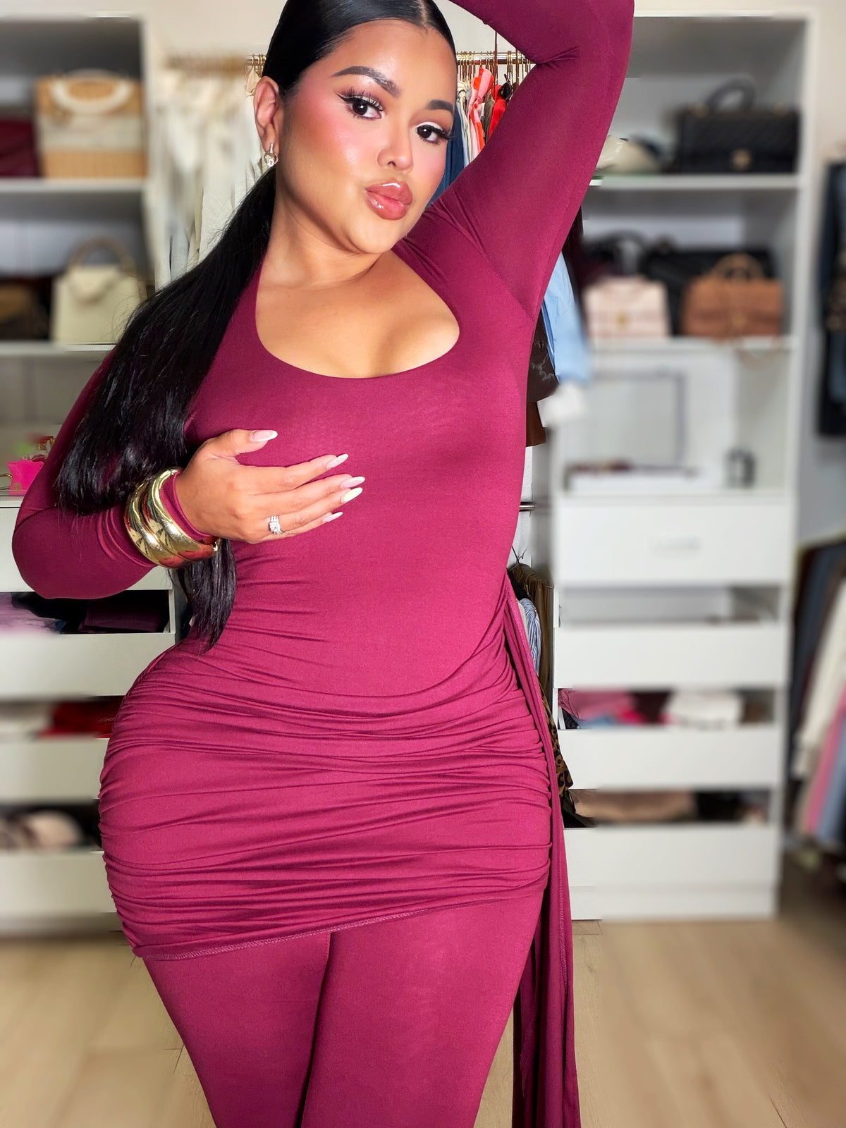 Jumper faja vino