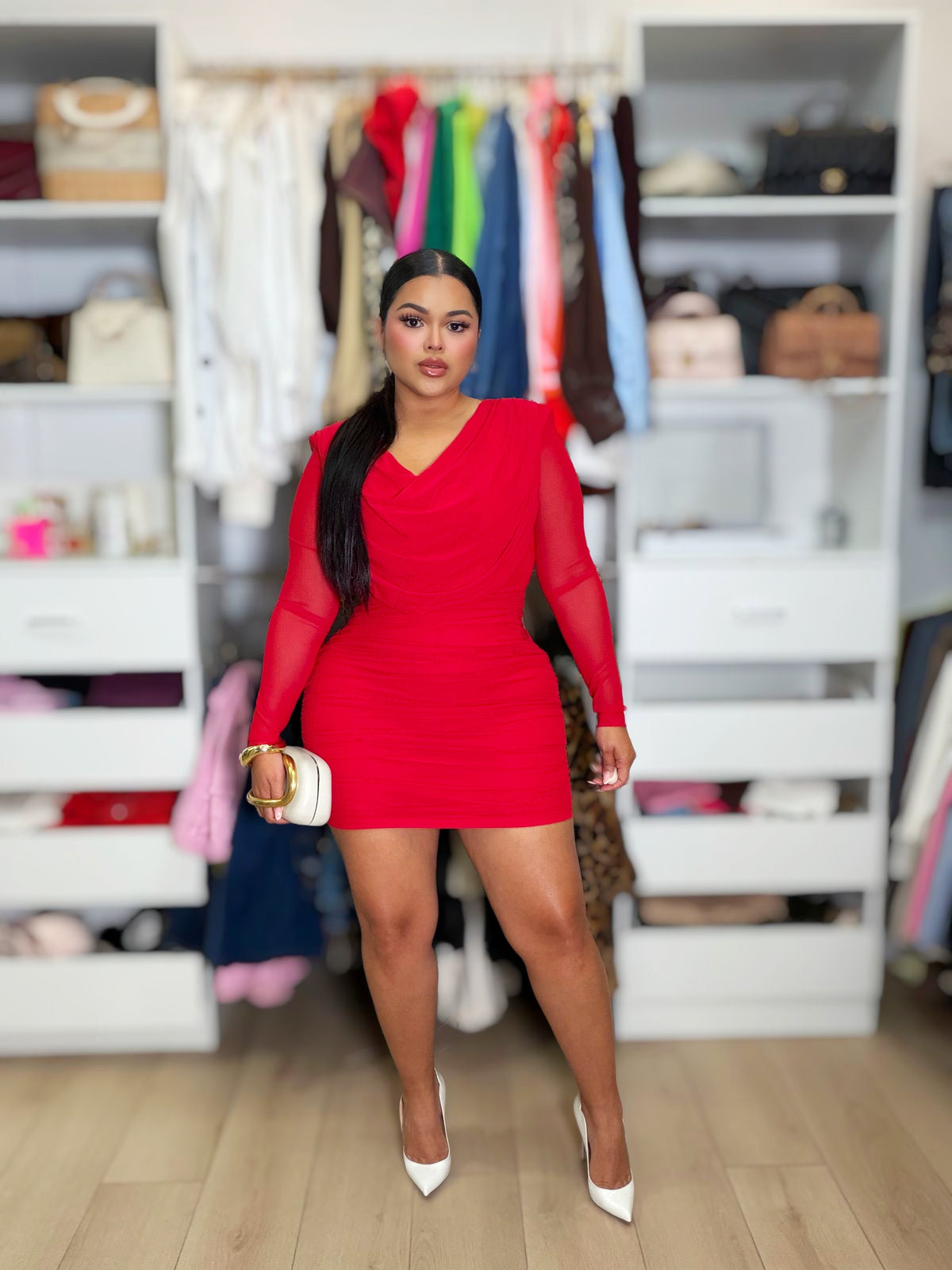 Sexy red dress