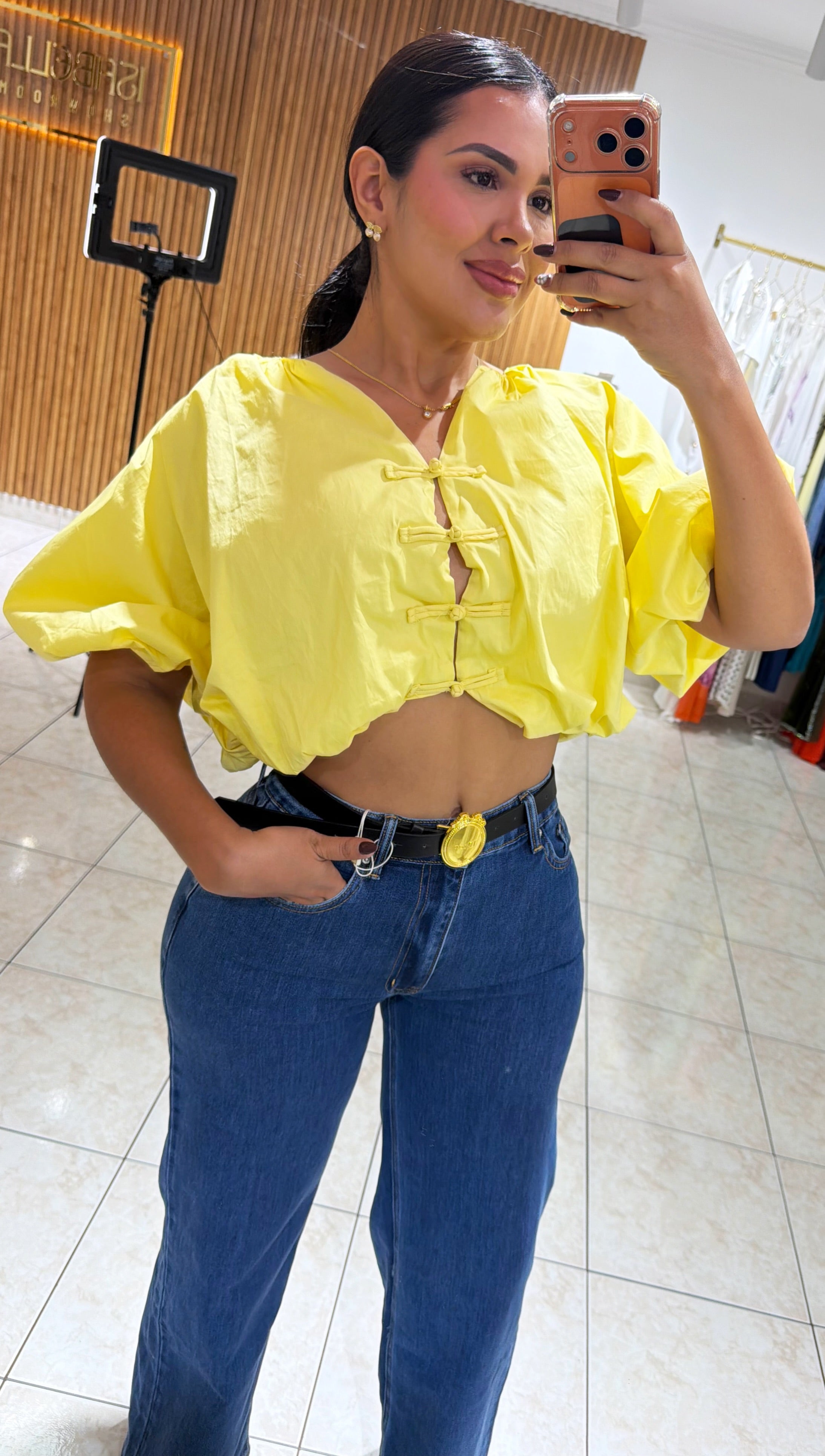 Top globo amarillo