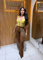 Brown & pearl Pants