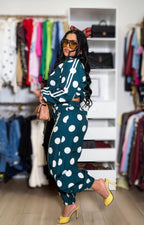 Green Set Polka Dot