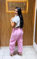 Barrel Denim Pink