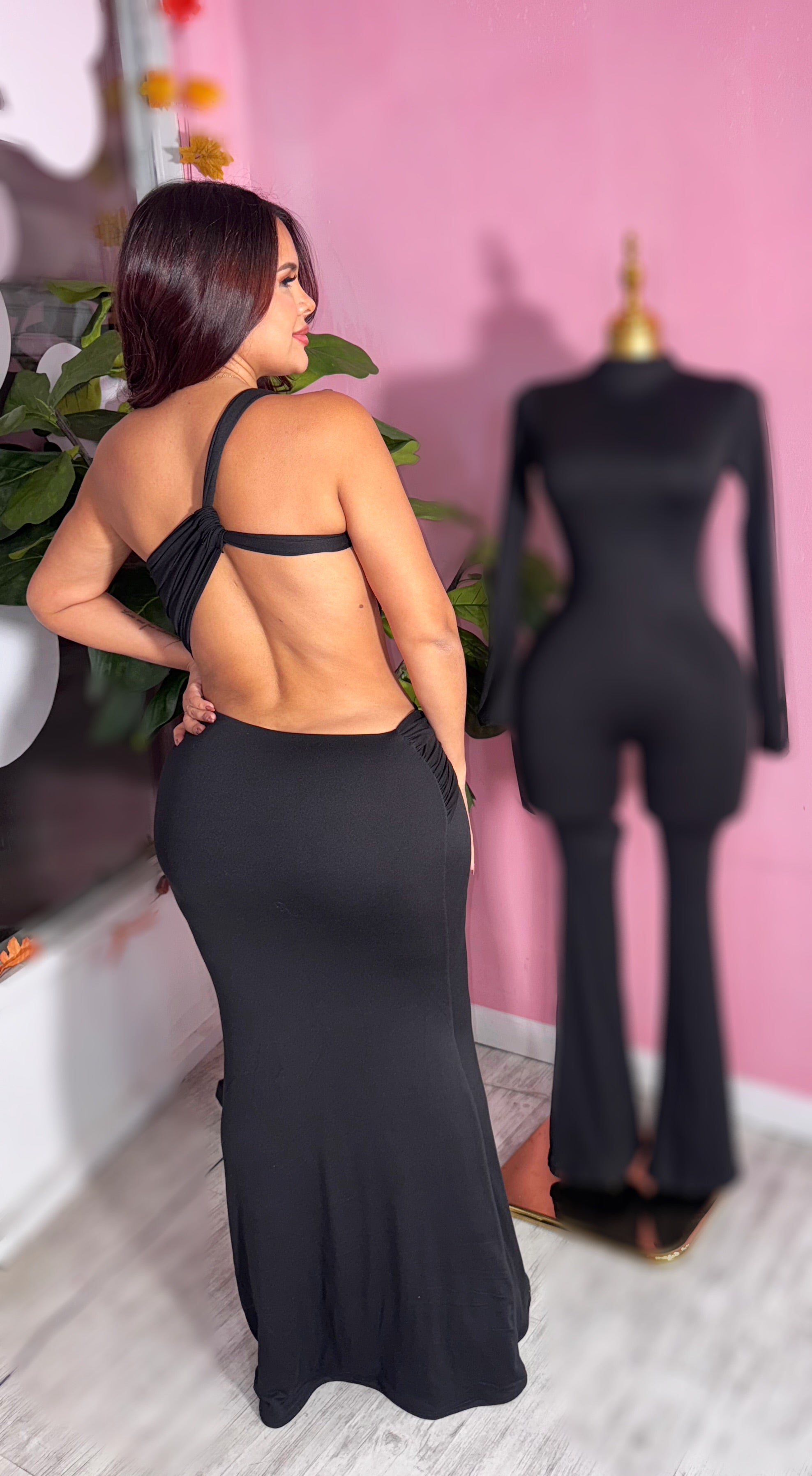 Sexy black MaxiDress